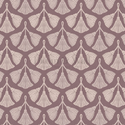 Fantasia Tassel Mauve Wallpaper