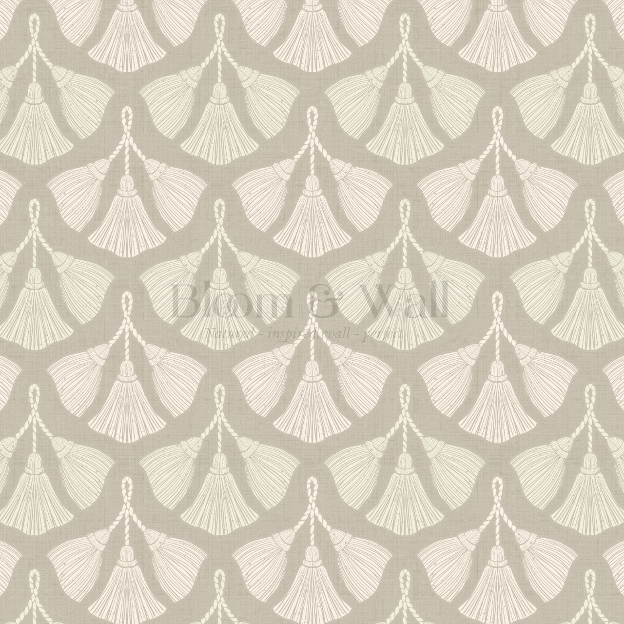 Fantasia Tassel Pastel Brown Wallpaper