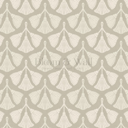 Fantasia Tassel Pastel Brown Wallpaper