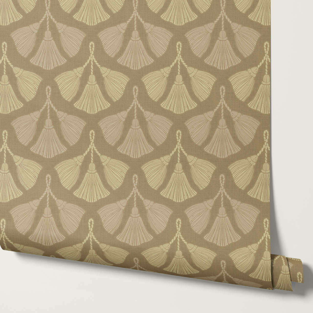 Fantasia Tassel Gold Wallpaper
