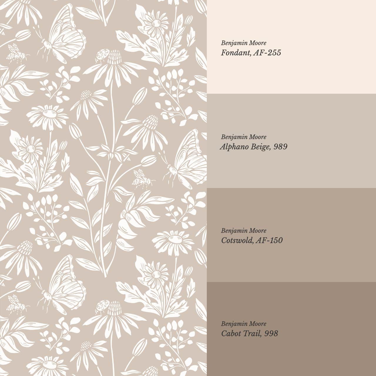 Faye Flutterby Clay Wallpaper