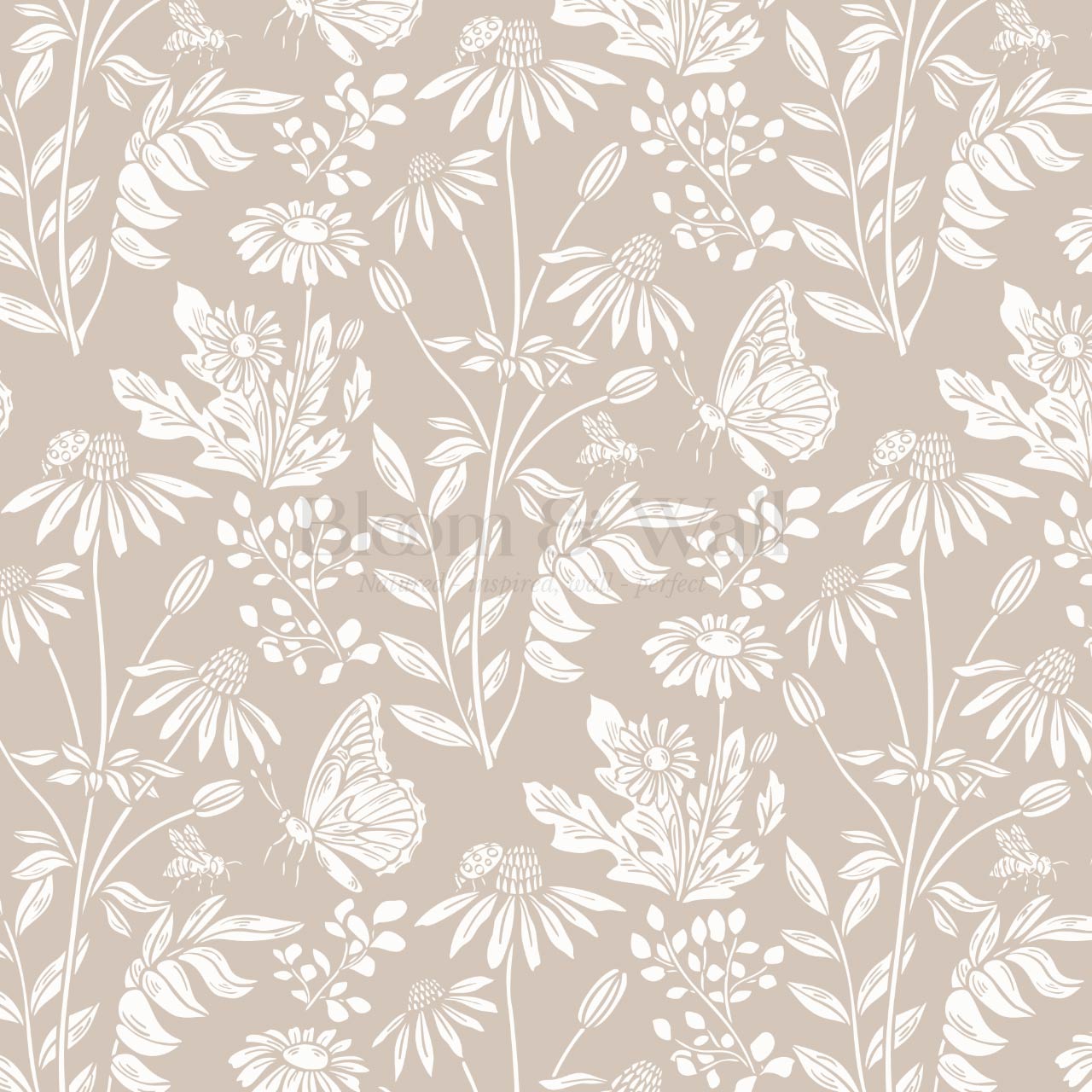 Faye Flutterby Clay Wallpaper