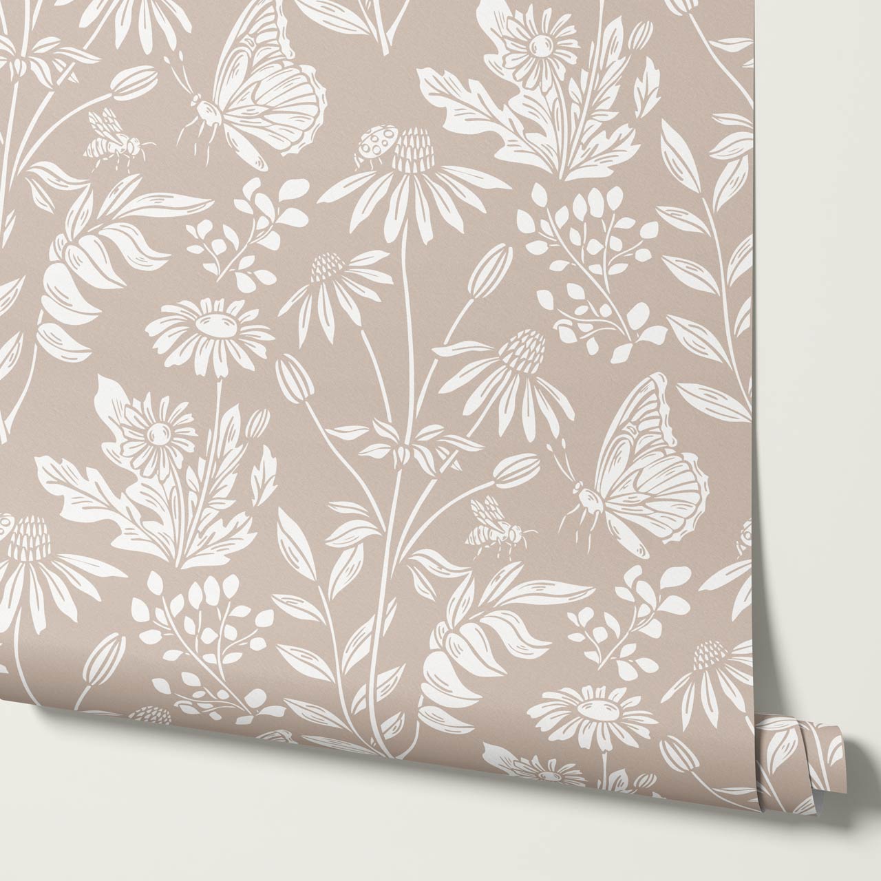 Faye Flutterby Clay Wallpaper