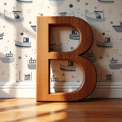 Felix Out to Sea Sailboats Cream Blue Wallpaper