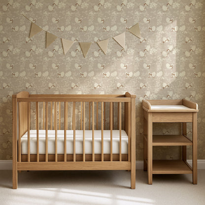 Florence Taupe Swan Lake Wallpaper