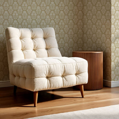 Floriane Vintage Floral Block Print Gold Wallpaper