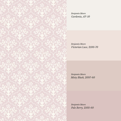 Frankie Blooms Pink Wallpaper