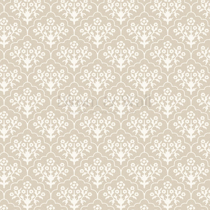 Frankie Blooms Beige Wallpaper