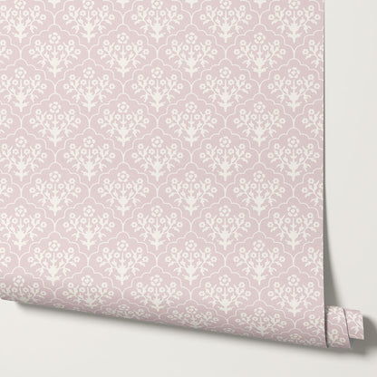 Frankie Blooms Pink Wallpaper
