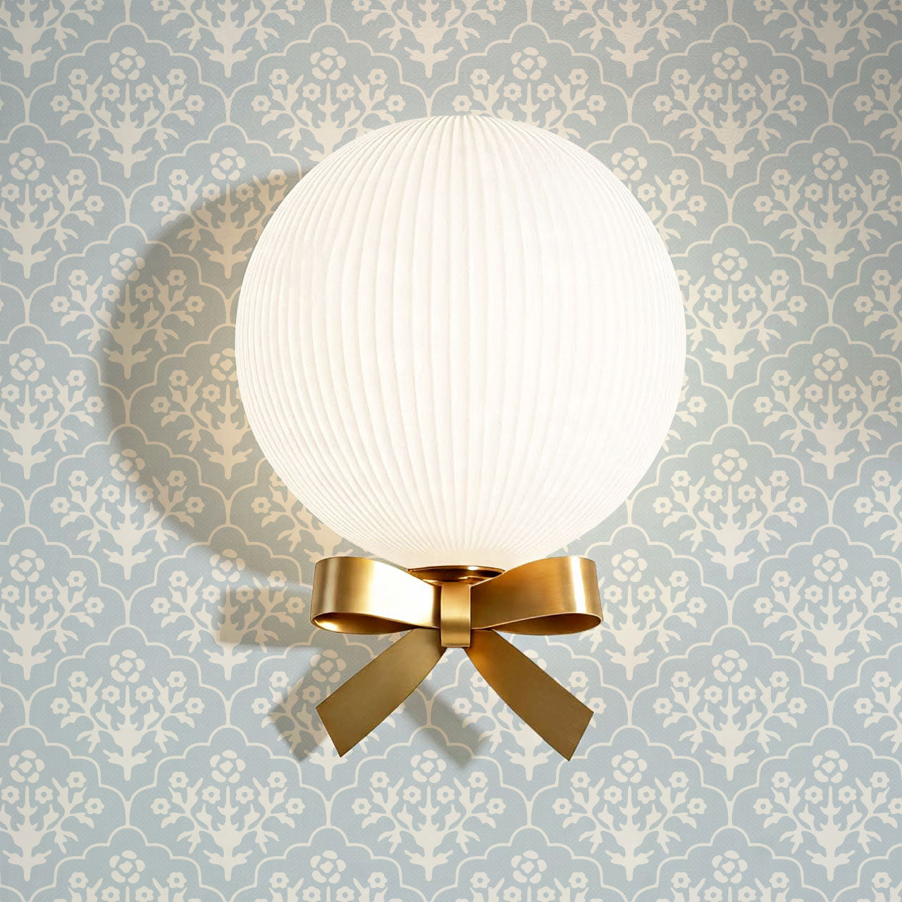 Frankie Blooms Baby Blue Wallpaper