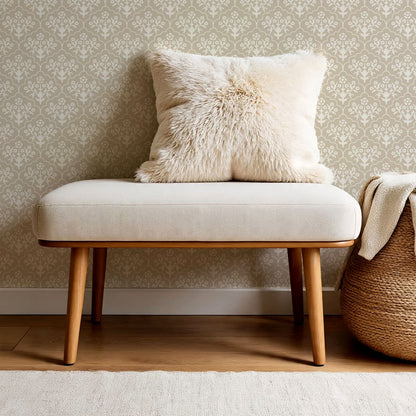 Frankie Blooms Beige Wallpaper