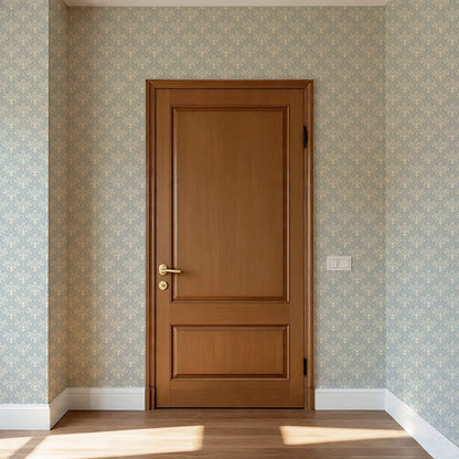 Frankie Blooms Baby Blue Wallpaper