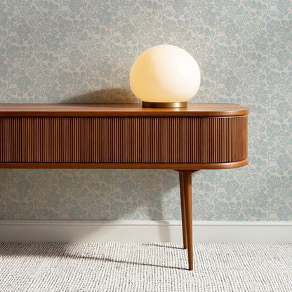 Gabriella Boho Birds and Floral Vines Sky Wallpaper