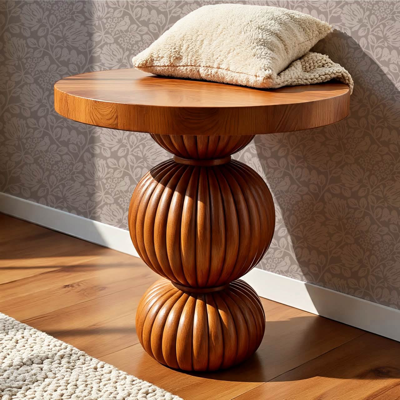 Gabriella Boho Birds and Floral Vines Mauve Wallpaper