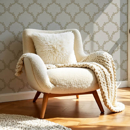 Gala Twining Vines Stone Olive Wallpaper
