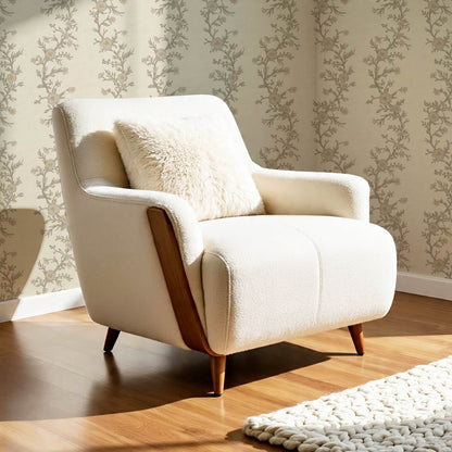 Ina Flowering Vine Beige Stone Wallpaper