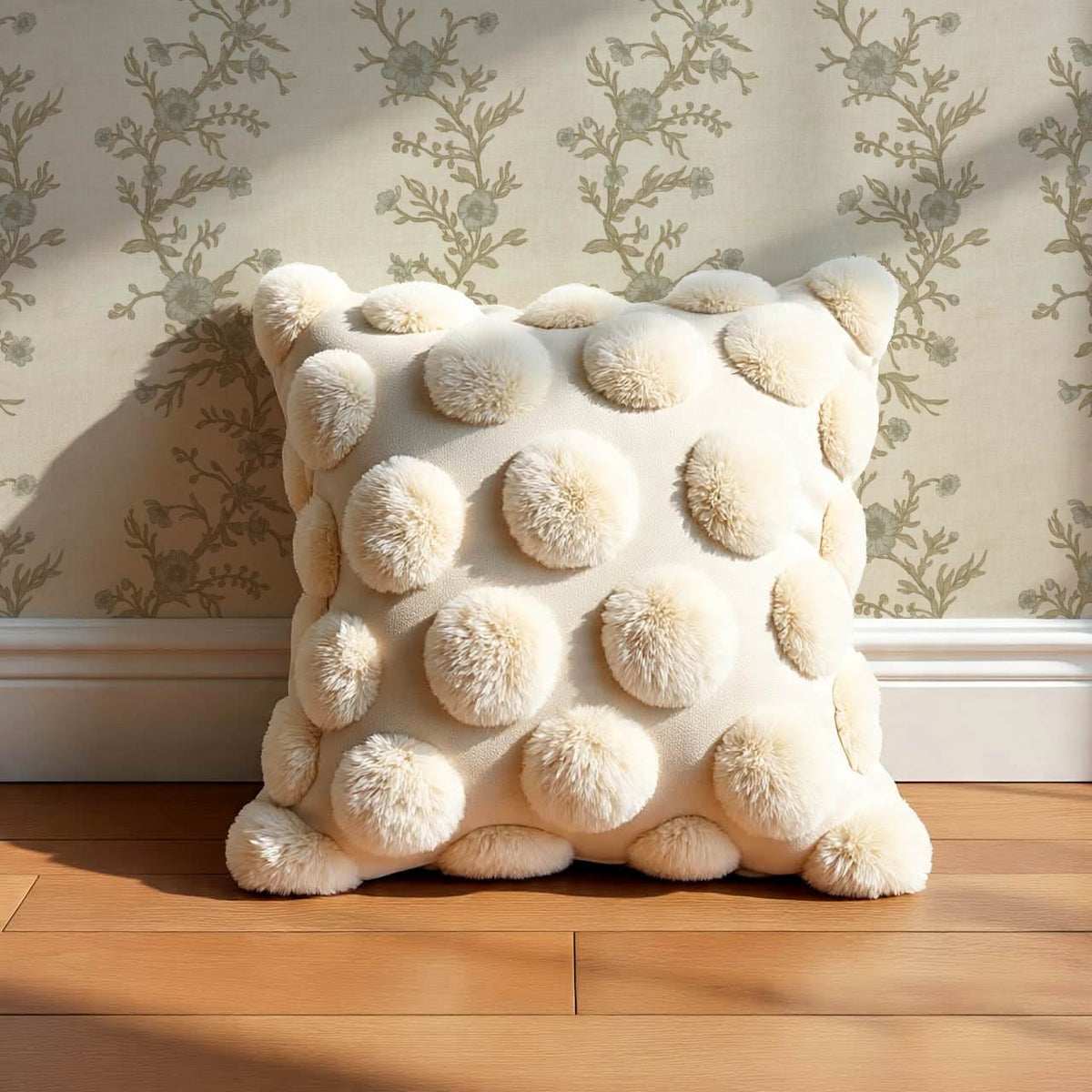 Ina Flowering Vine Oyster Olive Wallpaper