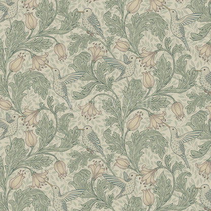 Gemma Hummingbirds Green Wallpaper