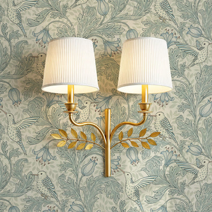 Gemma Hummingbirds Teal Wallpaper