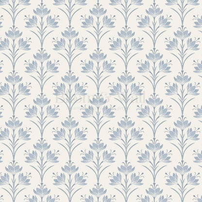 Genesis Crocus French Blue Wallpaper