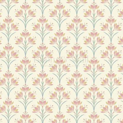 Genesis Crocus Coral Wallpaper