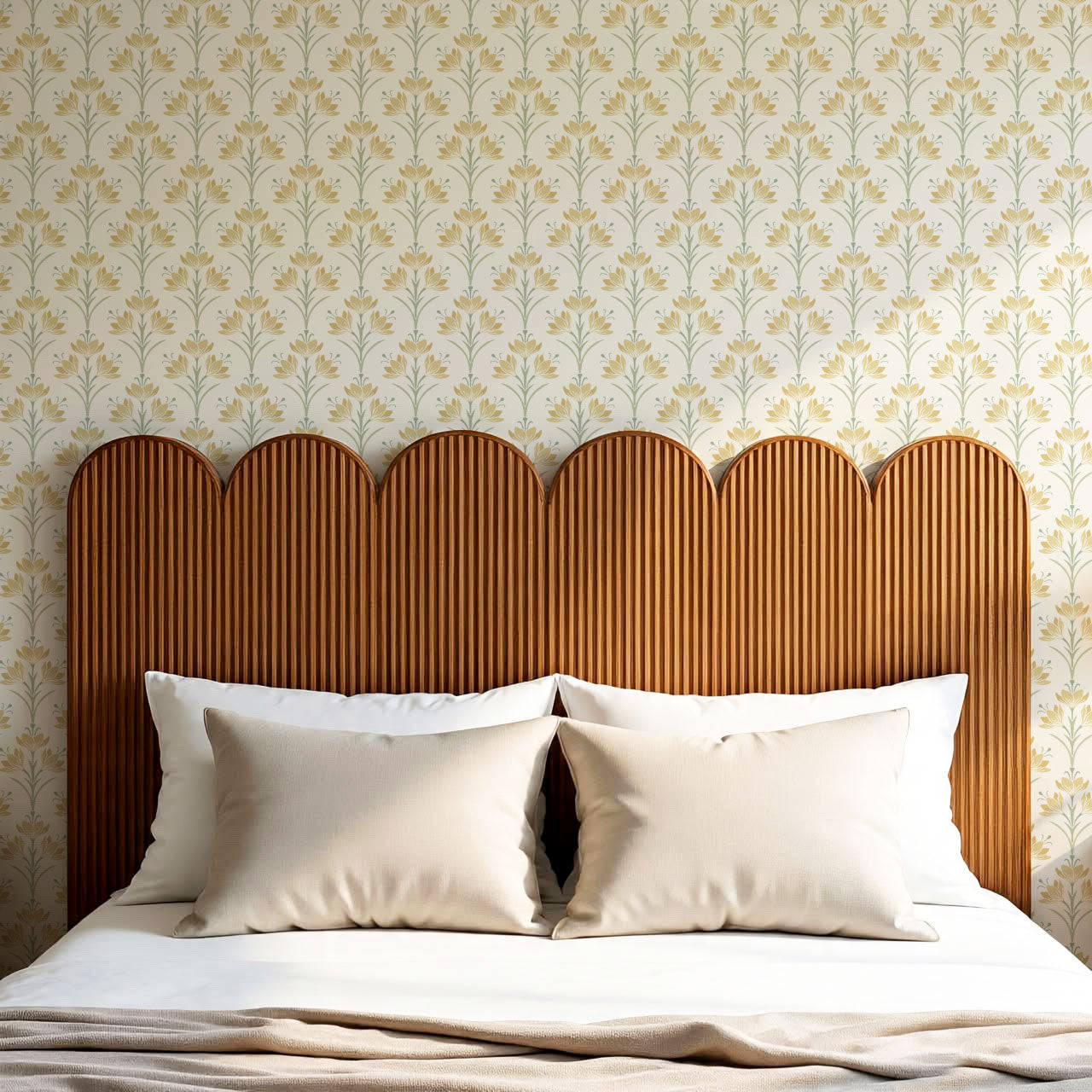 Genesis Crocus Gold Cream Wallpaper