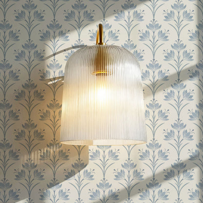 Genesis Crocus French Blue Wallpaper