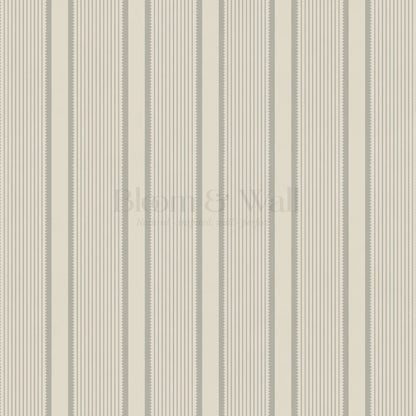 Georgia Harbor Scallop Stripes Dove Wallpaper