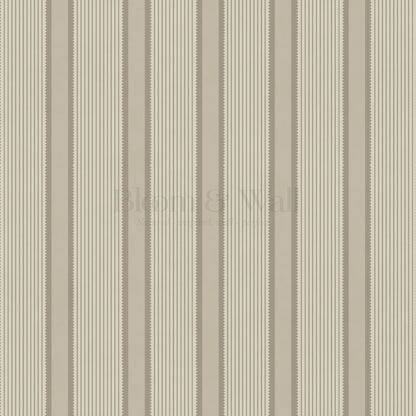 Georgia Harbor Scallop Stripes Stone Wallpaper