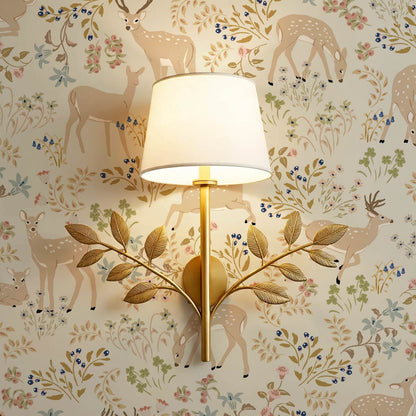 Gianna Meadow Deer Neutral Pastel Wallpaper