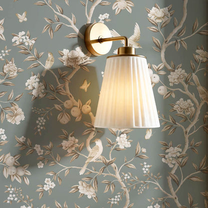 Ginevra Orchard Song Chinoiserie Sage Beige Wallpaper