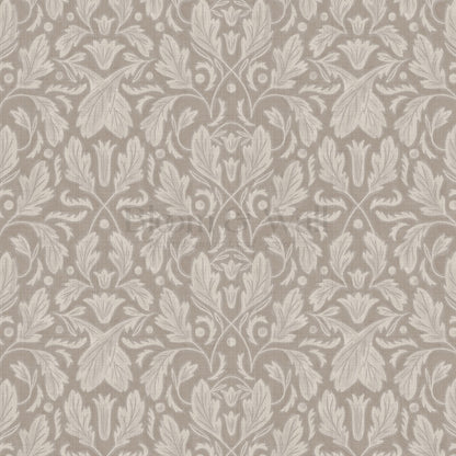 Gisele Baroque Leaves Birchwood Wallpaper