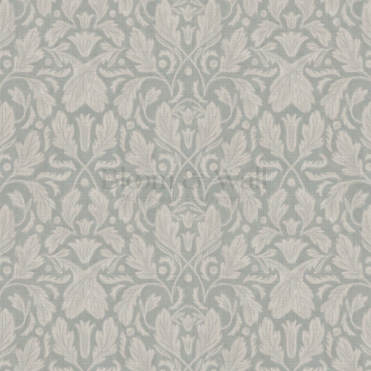Gisele Baroque Leaves Dove Wallpaper