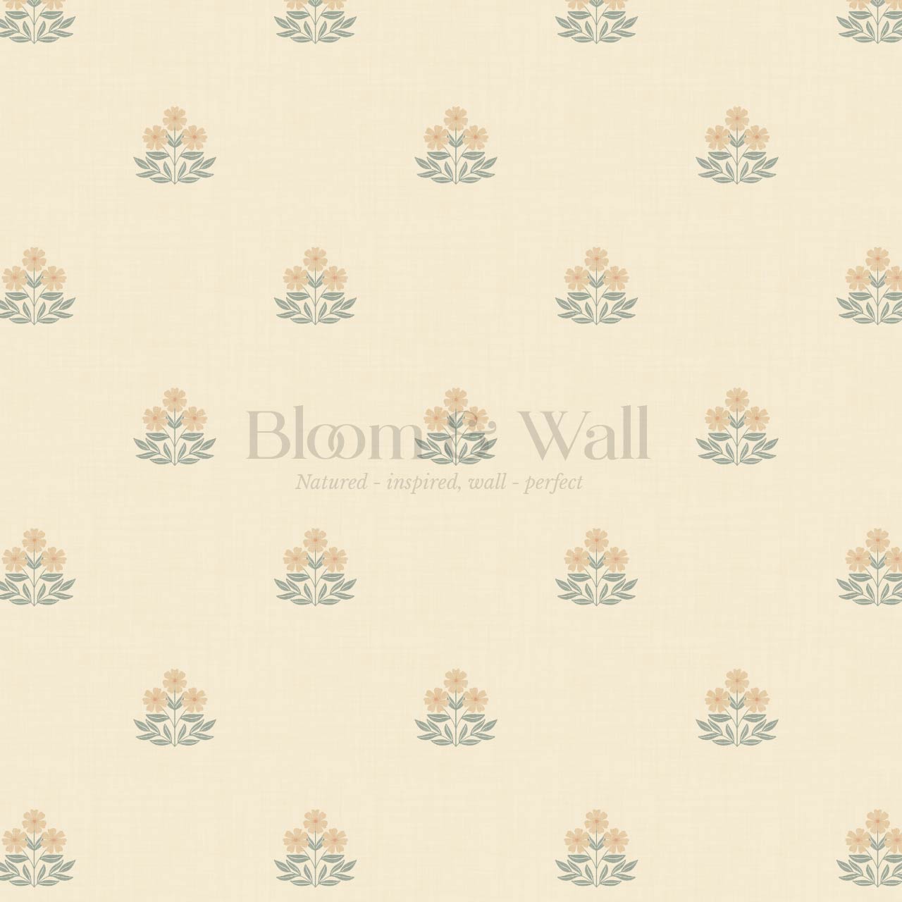 Giustina Floral Bloom Butter Yellow Wallpaper