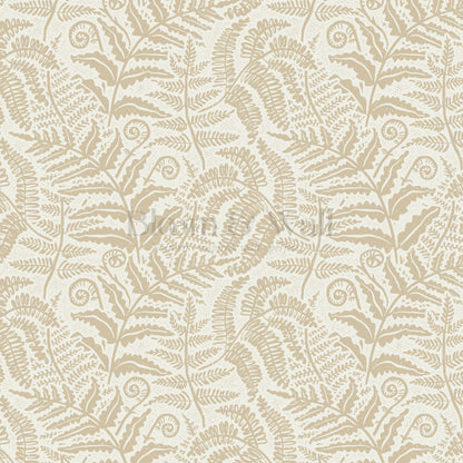 Gloria Fern Gold Wallpaper