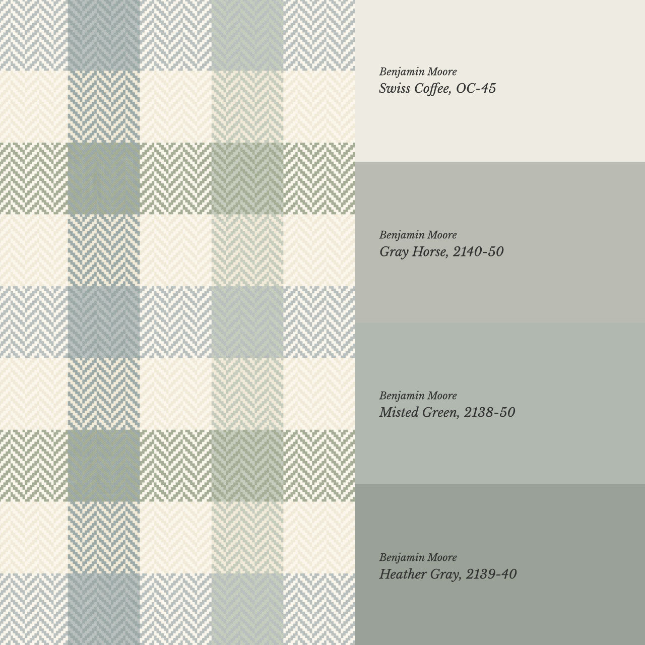 Gloria Tartan Plaid Check Sage Blue Wallpaper