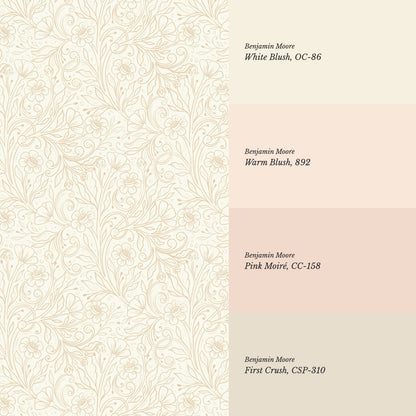 Jolene Delicate Botanicals Cream Wallpaper