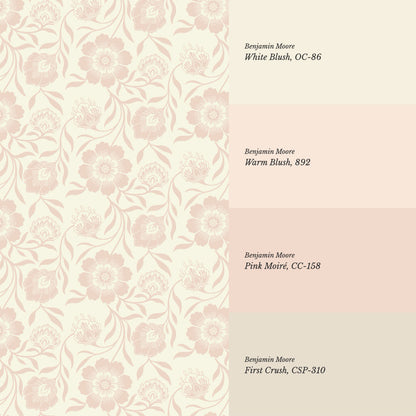 Grace Botanicals Pink Butter Wallpaper