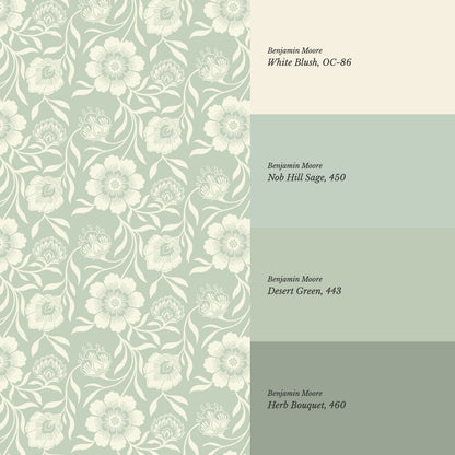 Grace Botanicals Sage Wallpaper