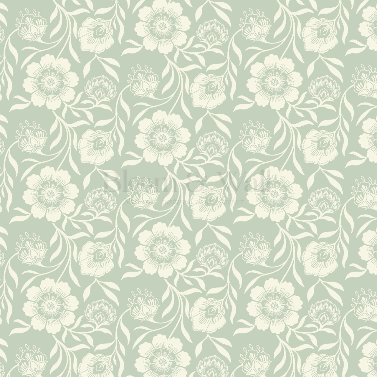Grace Botanicals Sage Wallpaper
