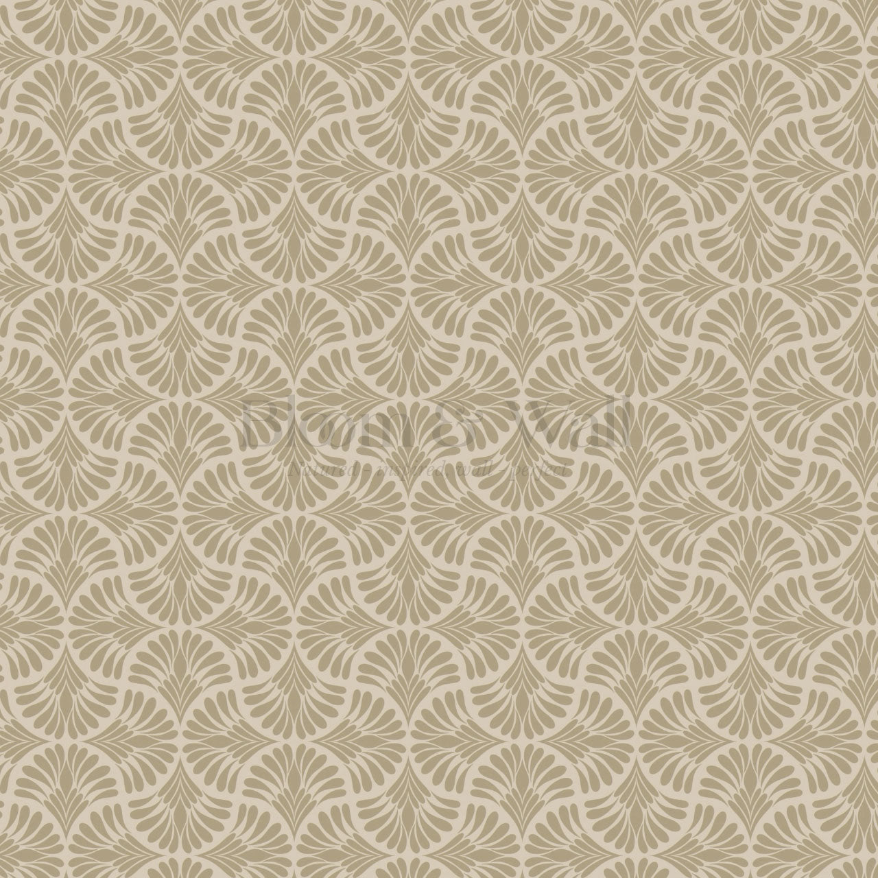 Monique Geometric Petals Olive Wallpaper