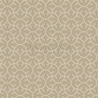 Monique Geometric Petals Olive Wallpaper