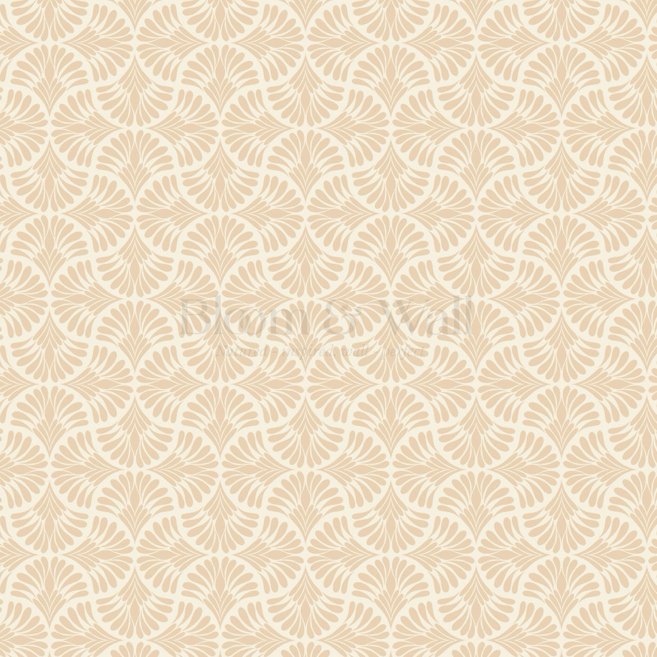 Monique Geometric Petals Coral Wallpaper