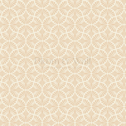 Monique Geometric Petals Coral Wallpaper
