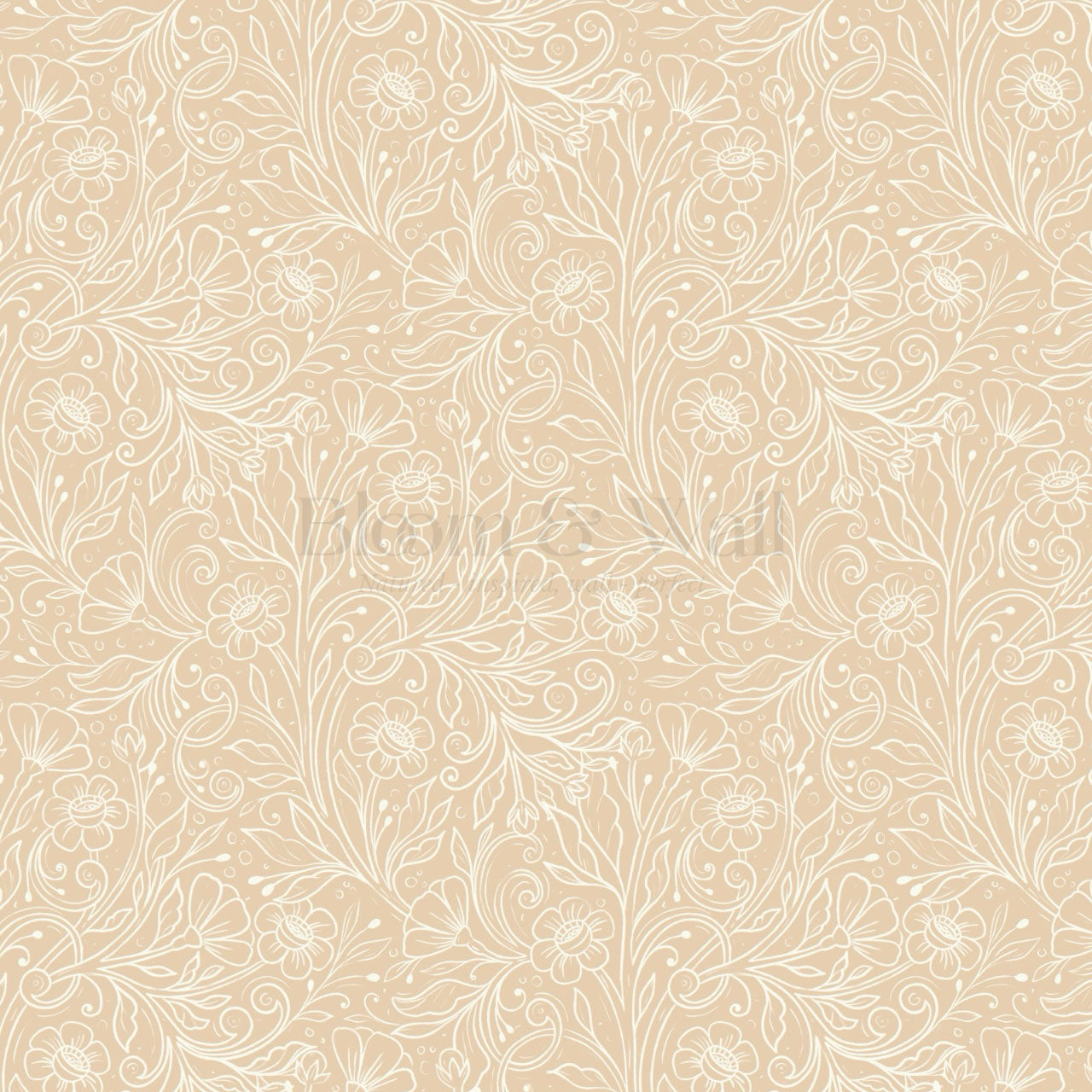 Jolene Delicate Botanicals Coral Wallpaper