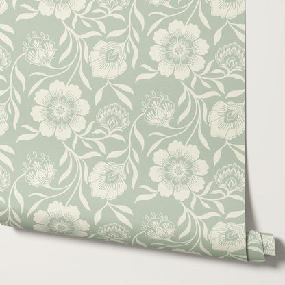 Grace Botanicals Sage Wallpaper