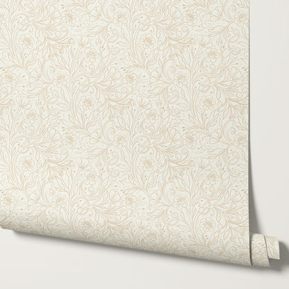 Jolene Delicate Botanicals Cream Wallpaper