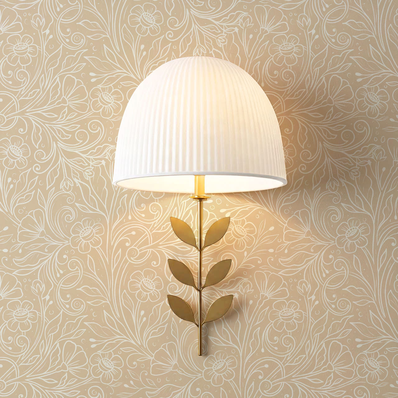 Jolene Delicate Botanicals Coral Wallpaper