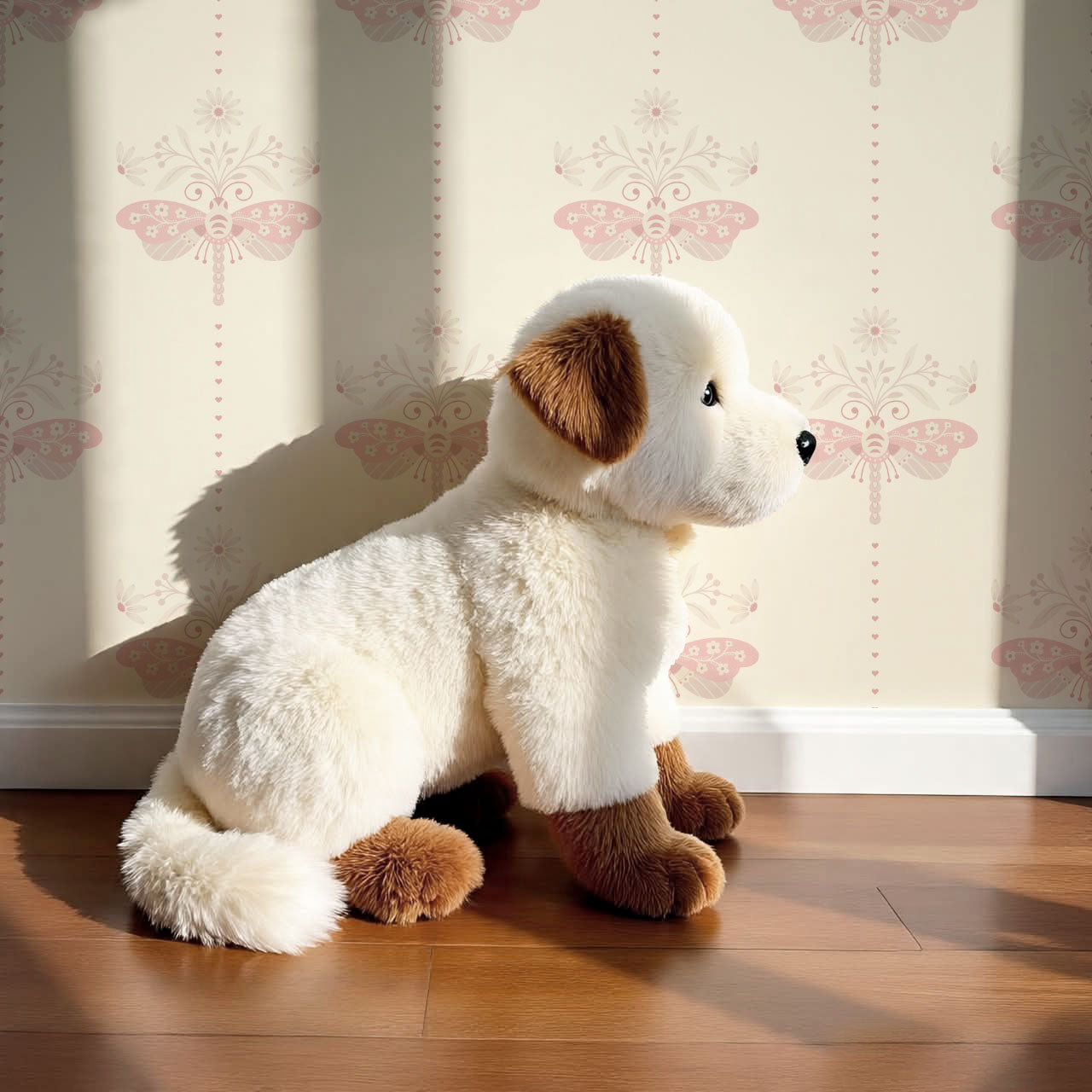 Gracie Rosewing Hearts Cream Blush Wallpaper