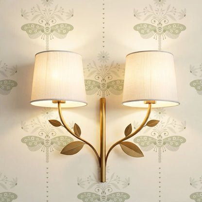 Gracie Rosewing Hearts Cream Sage Wallpaper